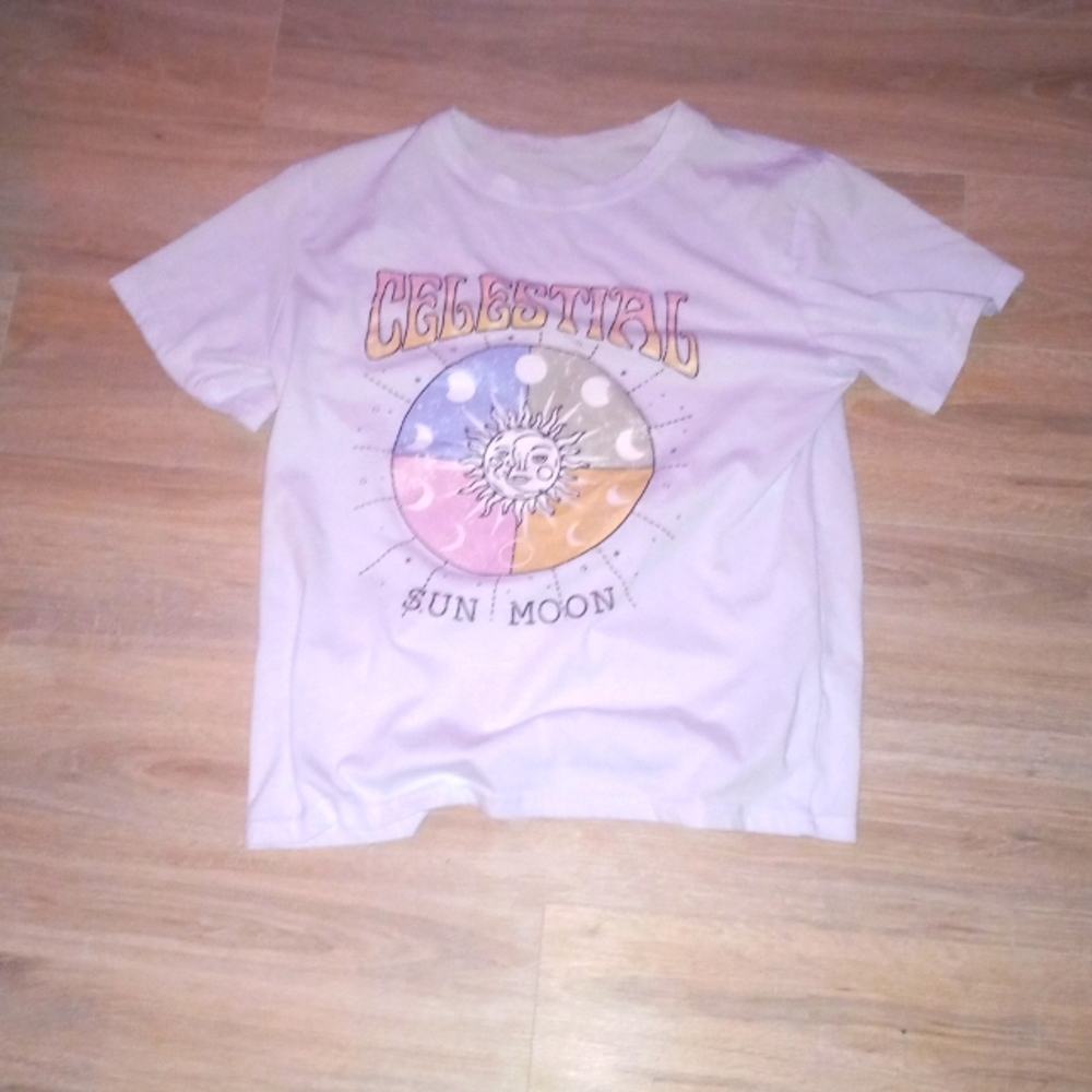 Shein Celestial Astrology sun moon tee